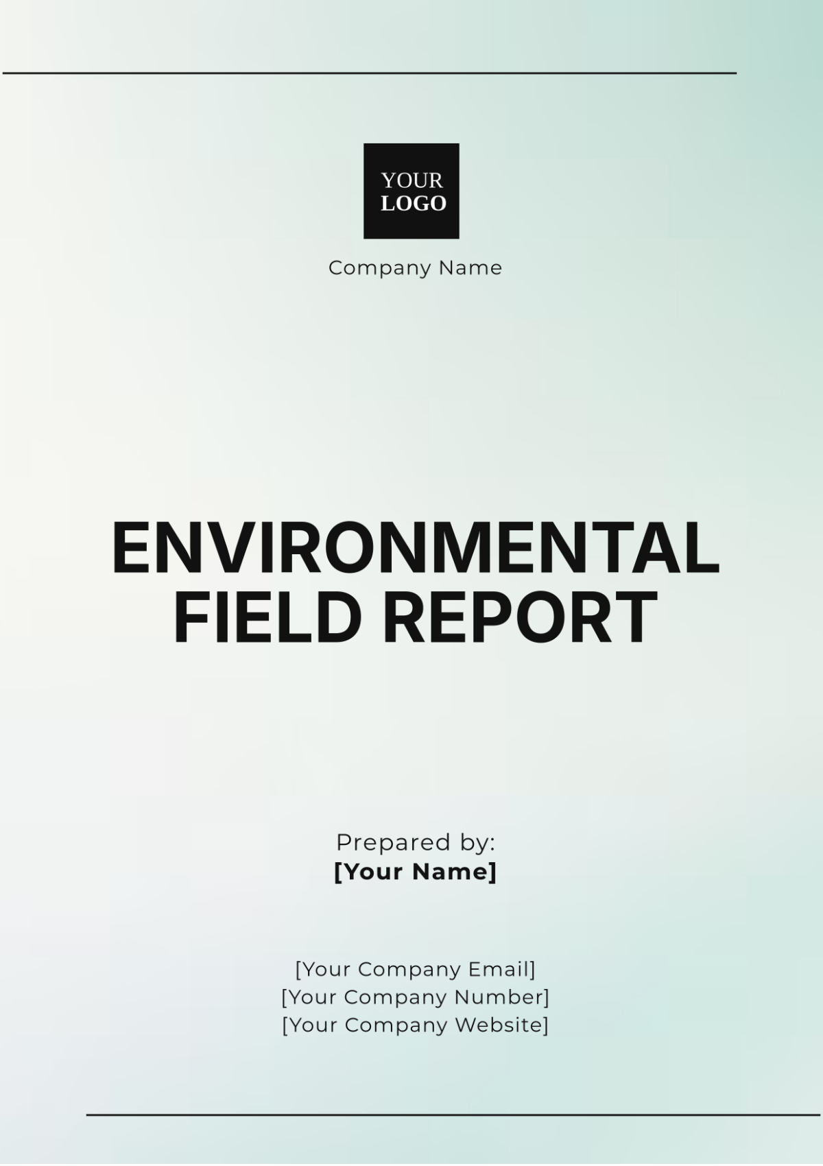 Environmental Field Report Template - Edit Online & Download