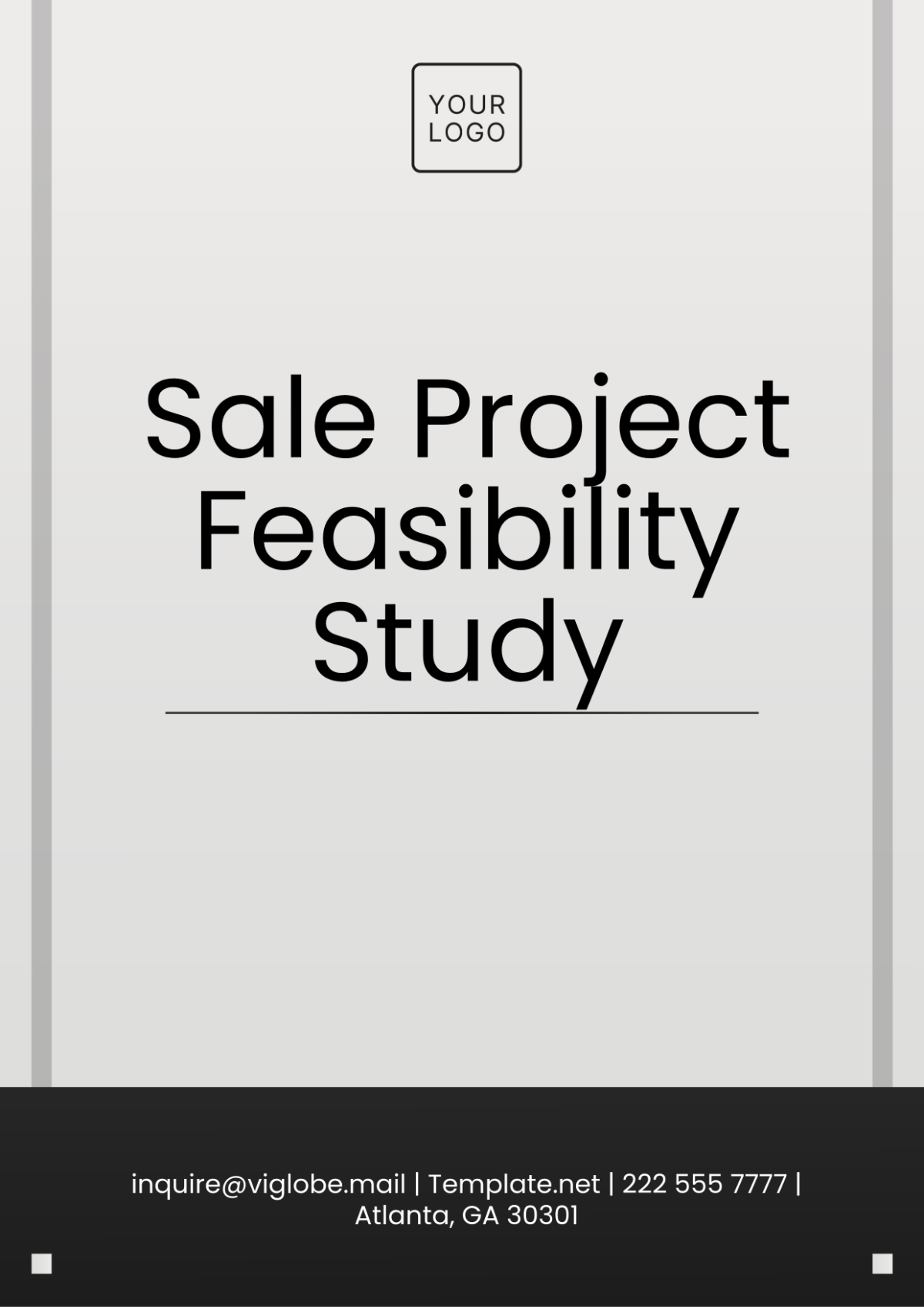 Sale Project Feasibility Study Template - Edit Online & Download