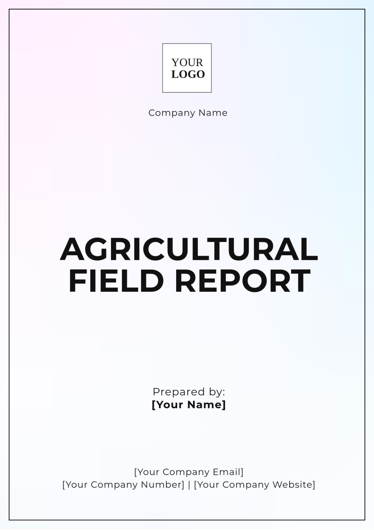 Agricultural Field Report Template - Edit Online & Download