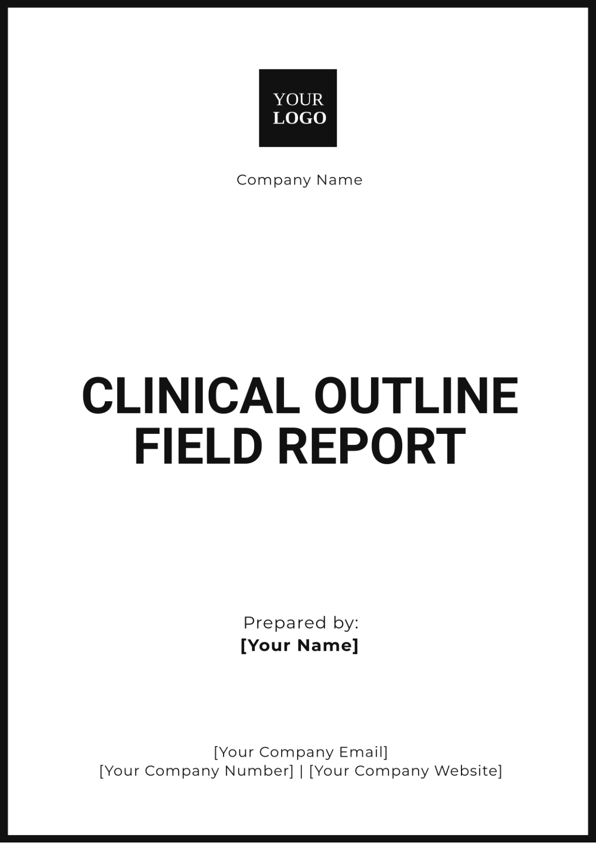 Clinical Outline Field Report Template - Edit Online & Download