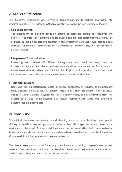 Free Clinical Outline Field Report Template to Edit Online