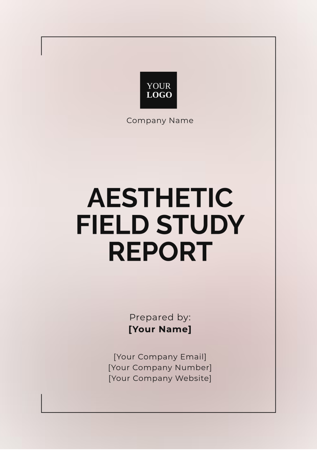 Aesthetic Field Study Report Template - Edit Online & Download