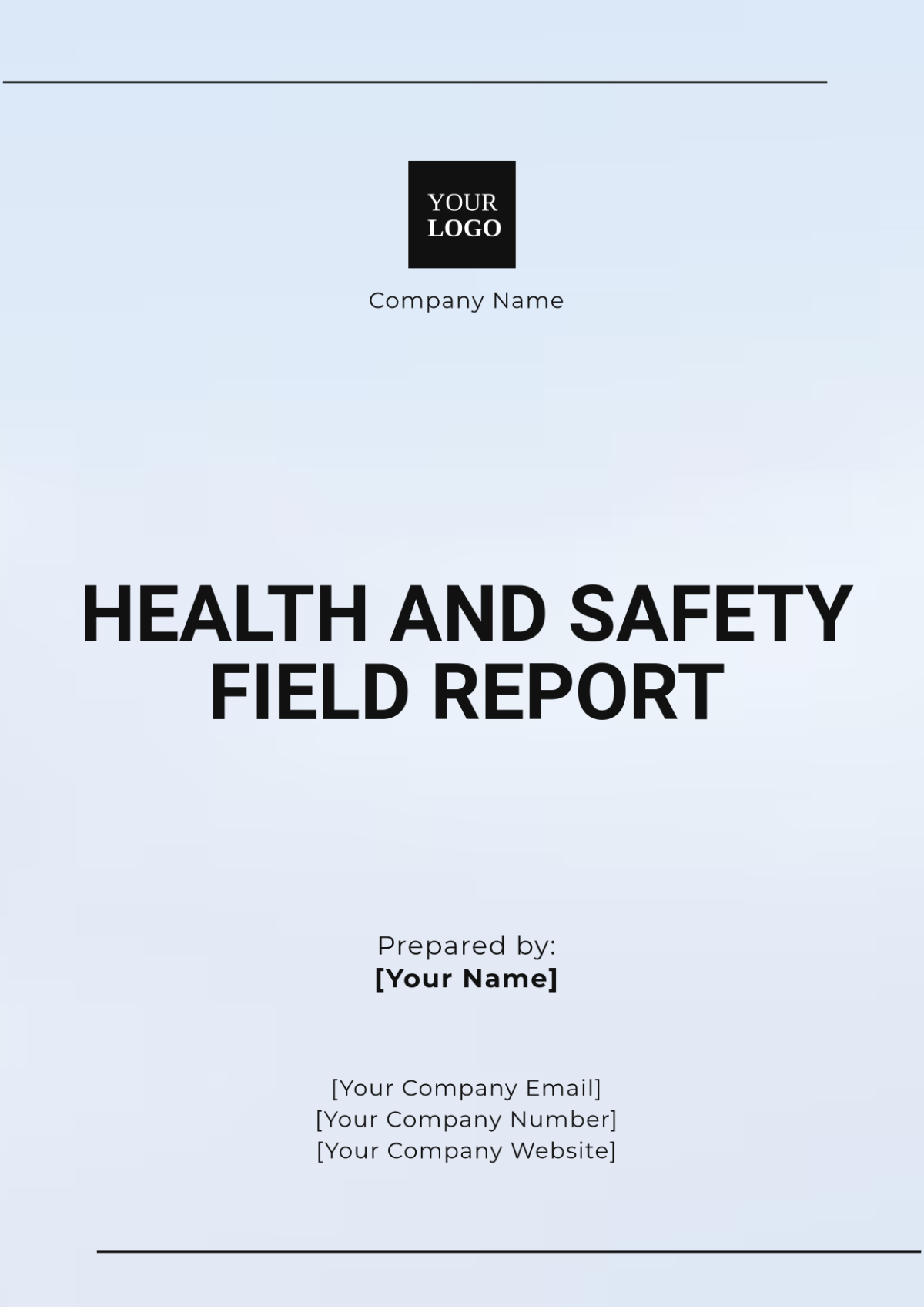 Health and Safety Field Report Template - Edit Online & Download