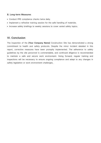 Free Health and Safety Field Report Template to Edit Online