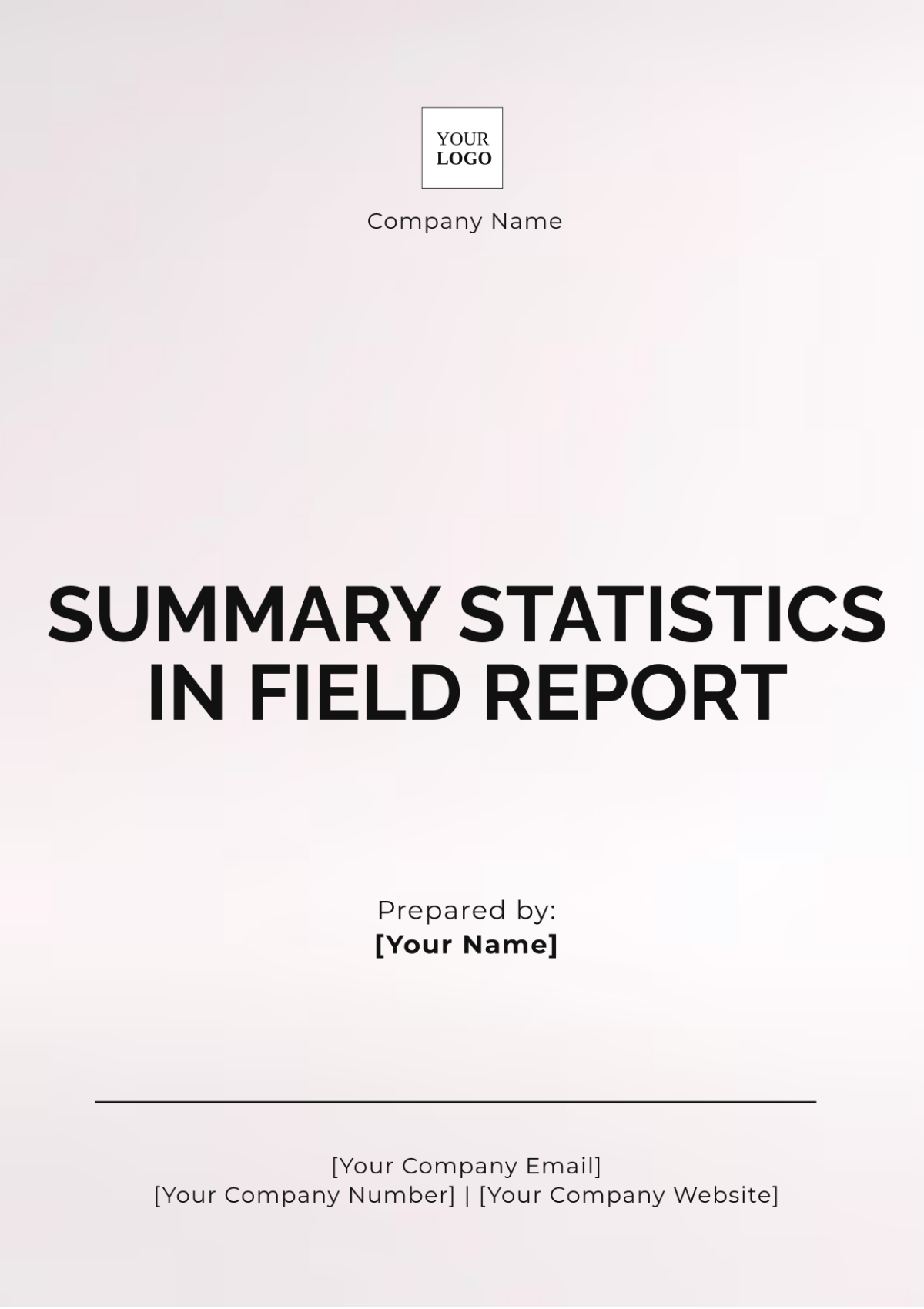 Summary Statistics in Field Report Template - Edit Online & Download