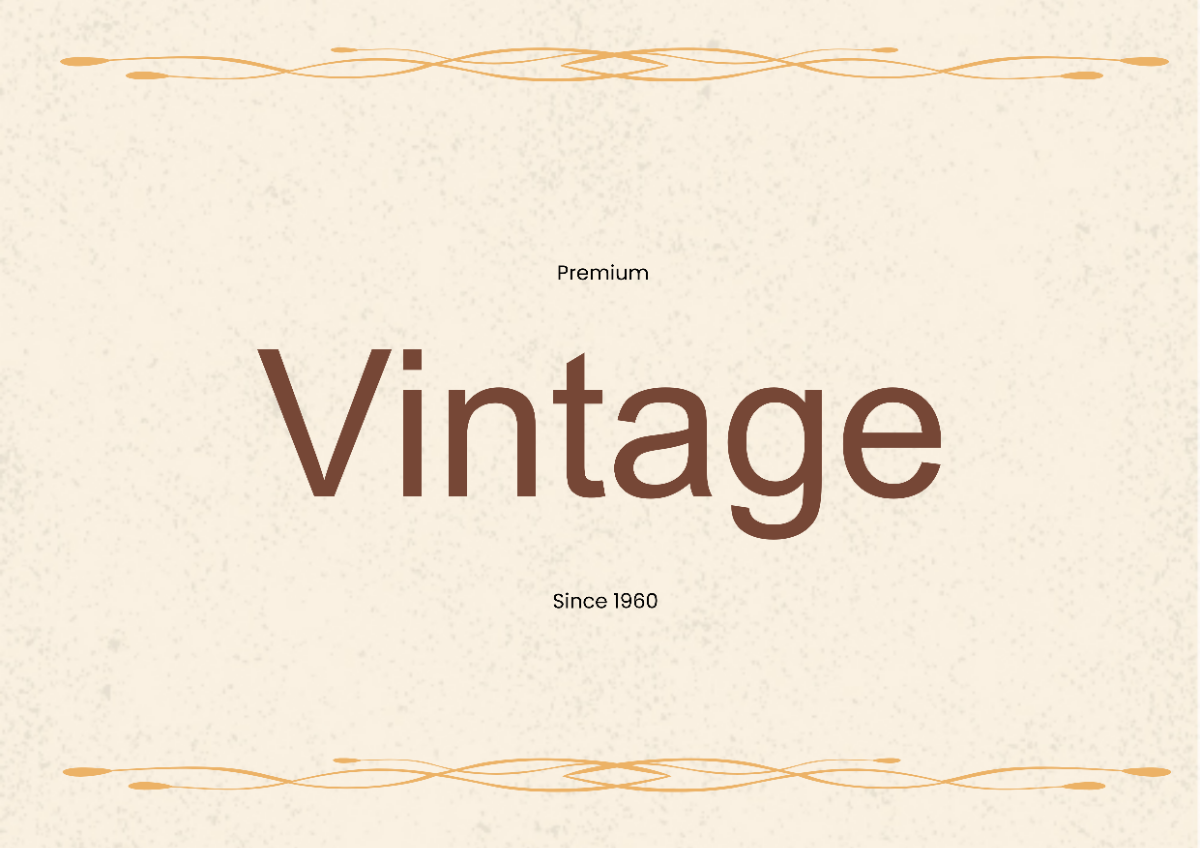 Free Old-Fashioned Sign Template to Edit Online