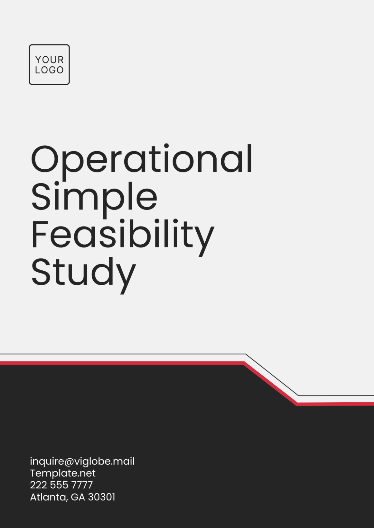 Operational Simple Feasibility Study Template - Edit Online & Download