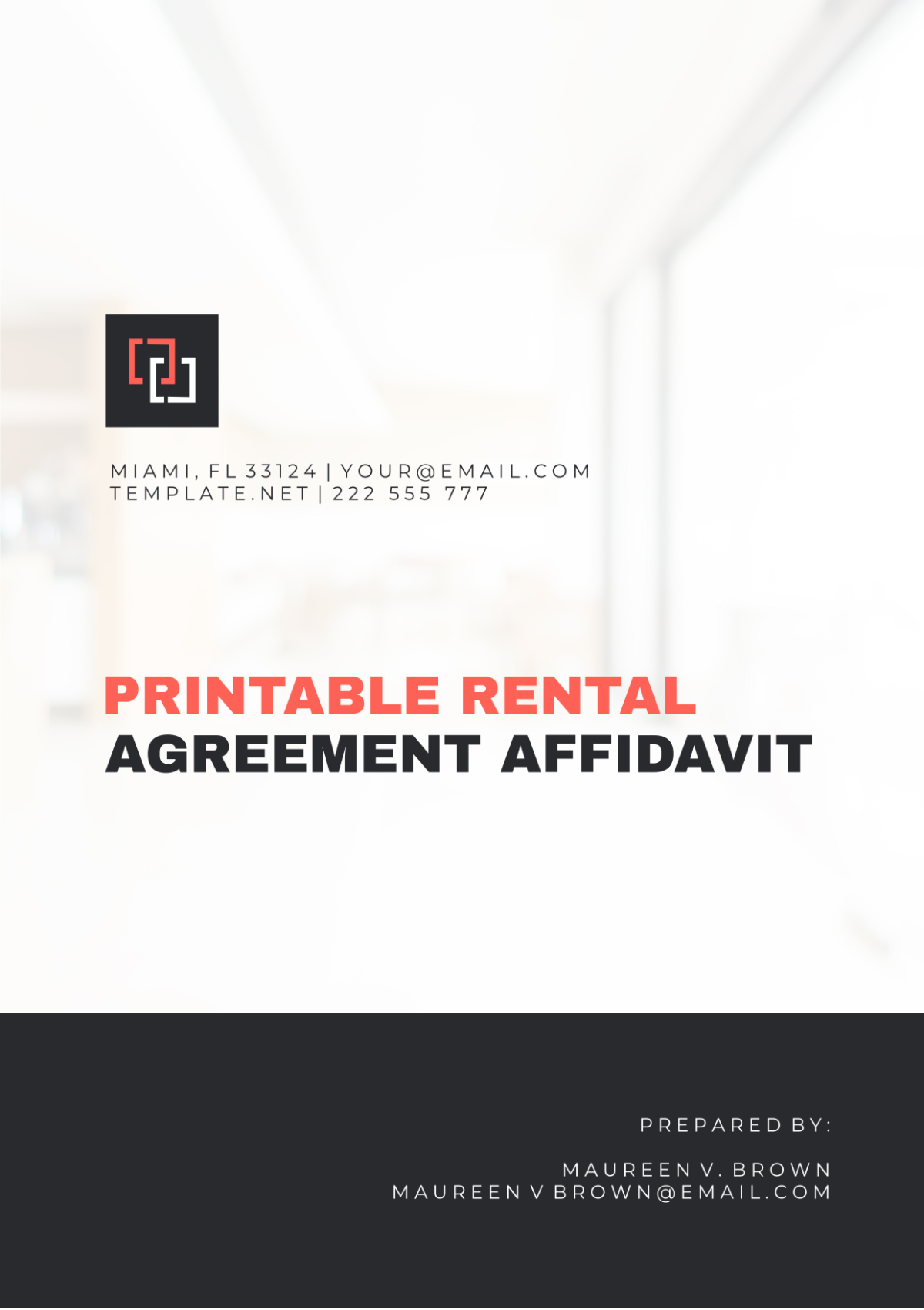 Printable Rental Agreement Affidavit Template - Edit Online & Download