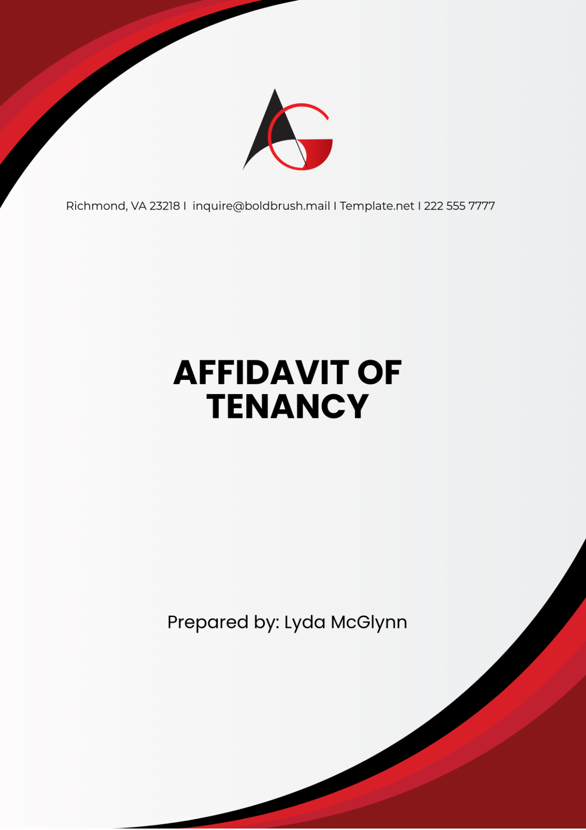 Affidavit of Tenancy Template - Edit Online & Download