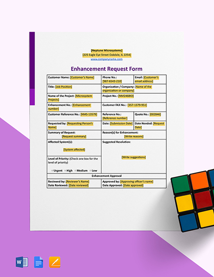 Authorship Certification Request Form Template [Free PDF] - Word