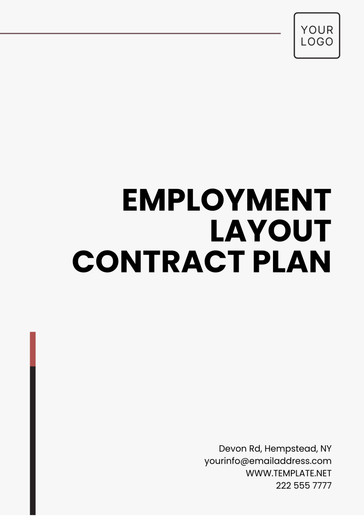 Employment Layout Contract Plan Template - Edit Online & Download