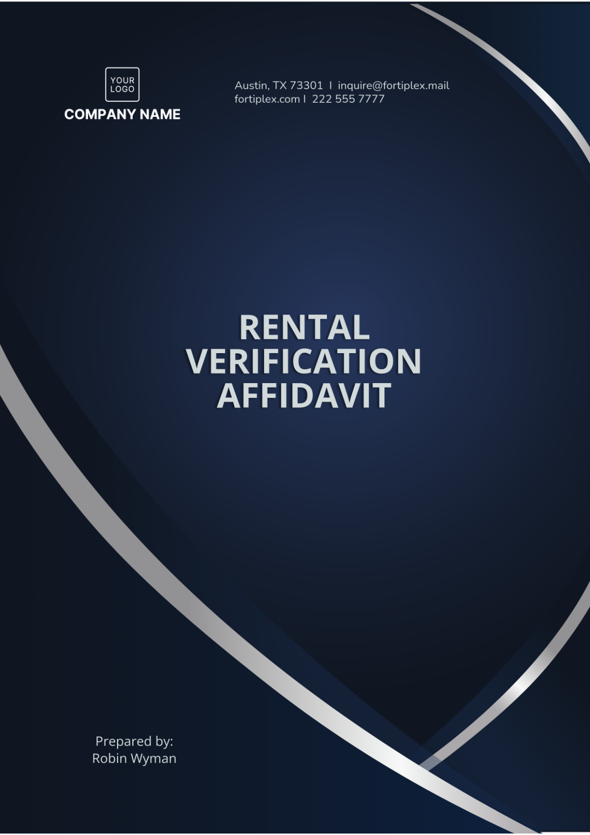 Rental Verification Affidavit Template - Edit Online & Download