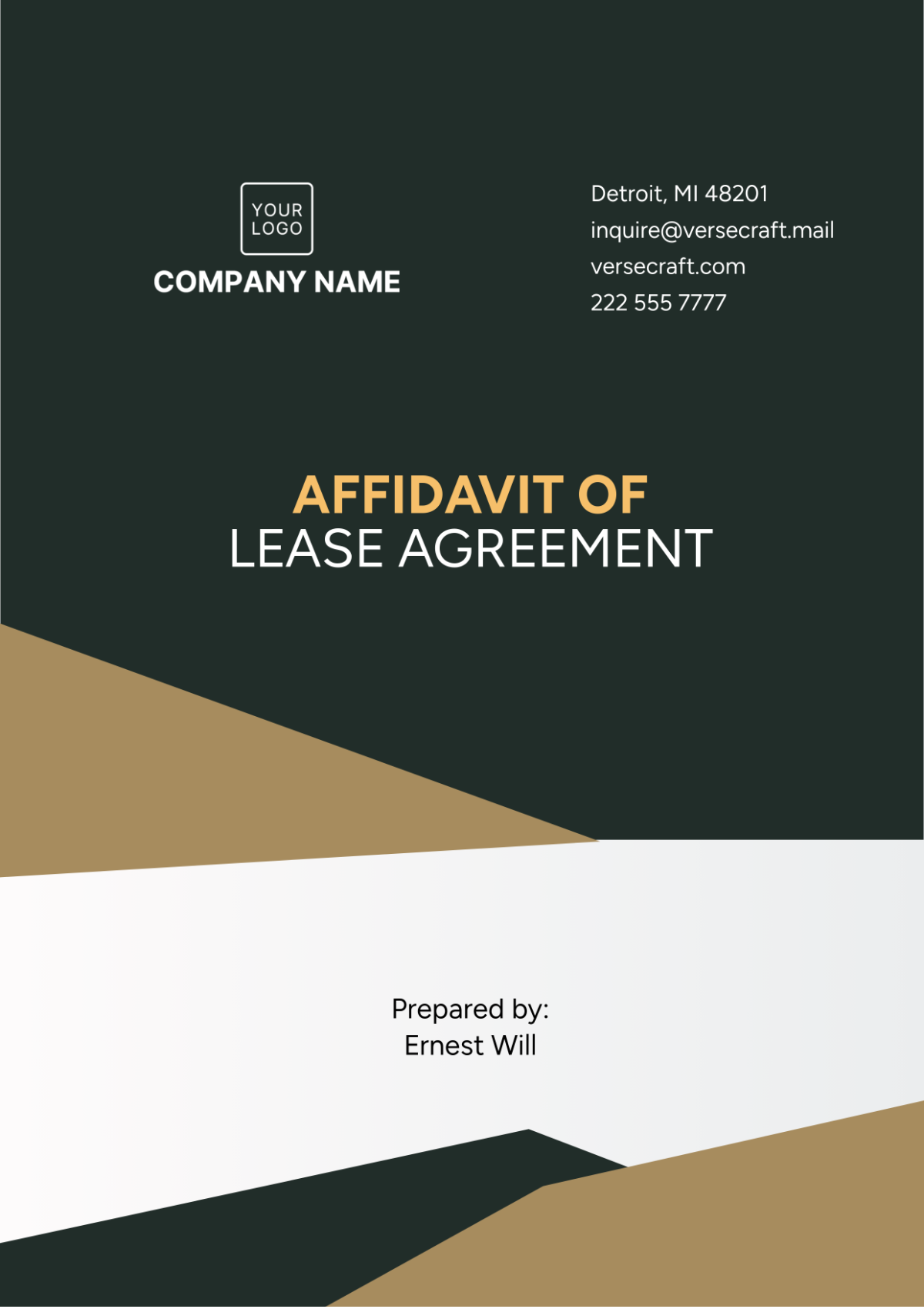 Affidavit of Lease Agreement Template - Edit Online & Download