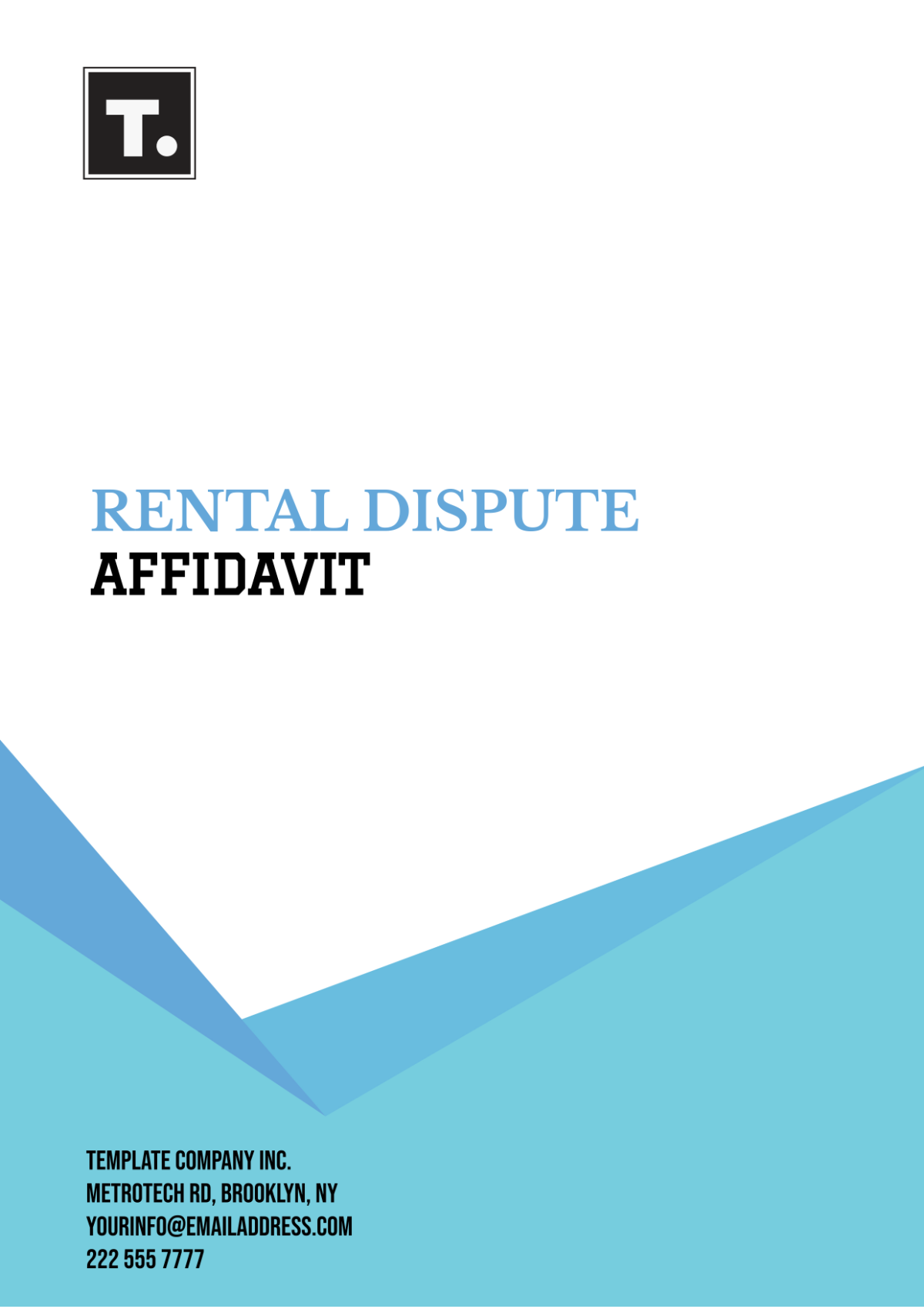 Rental Dispute Affidavit Template - Edit Online & Download