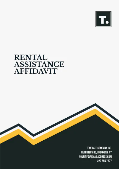 Free Rental Assistance Affidavit Template to Edit Online