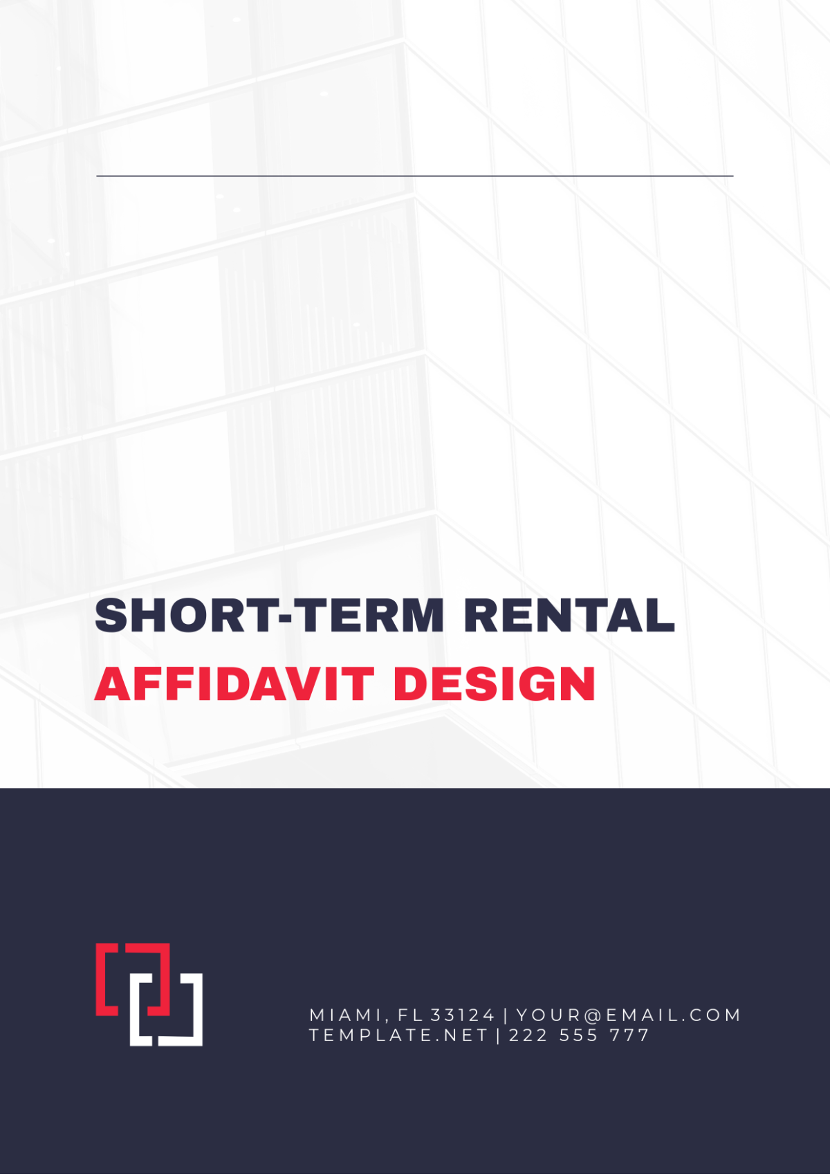 Short-Term Rental Affidavit Design Template - Edit Online & Download