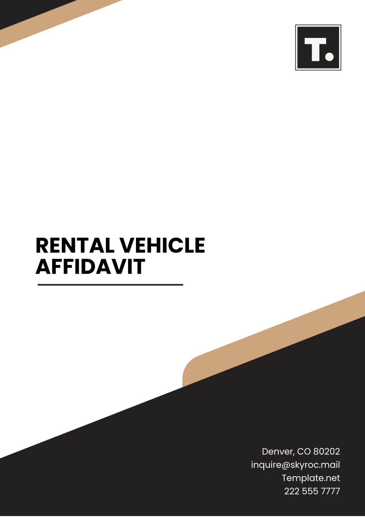 Rental Vehicle Affidavit Template - Edit Online & Download