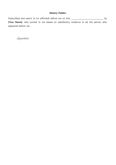 Free Affidavit of Lease Termination Layout Template to Edit Online