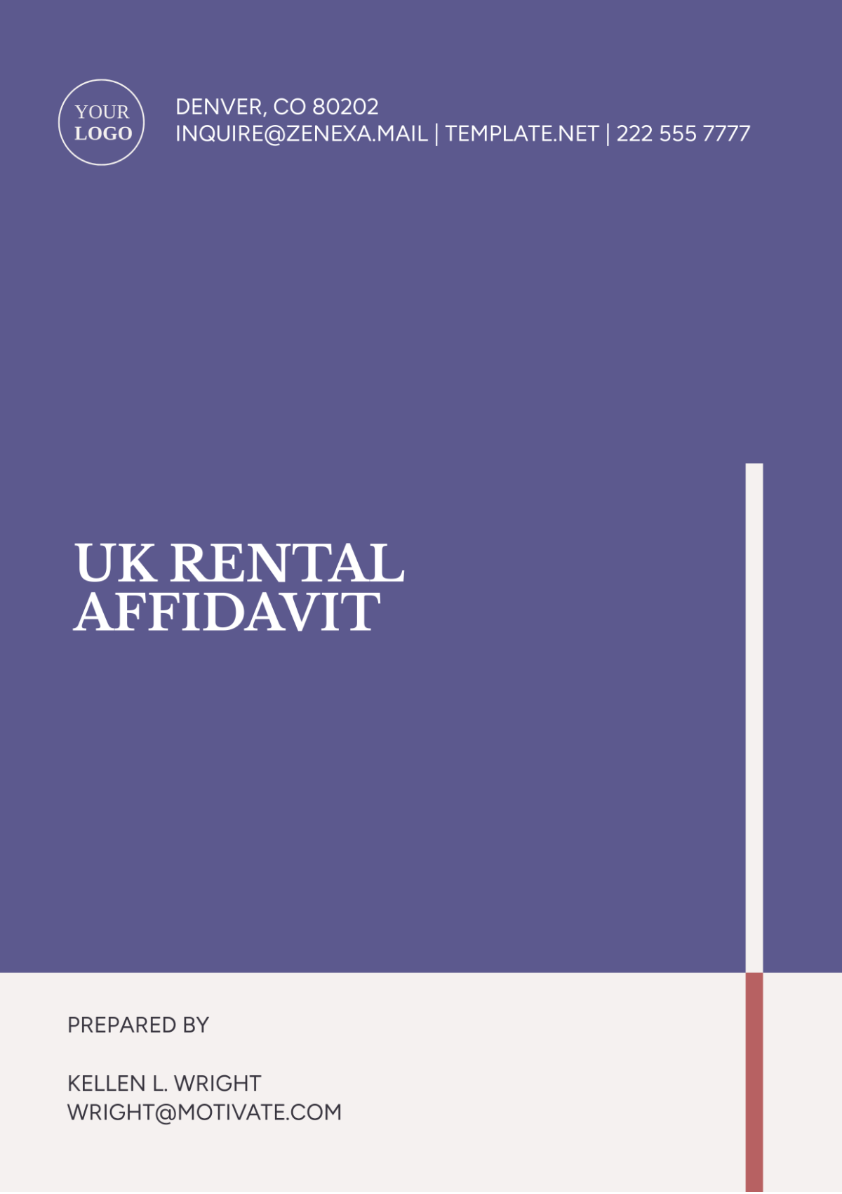 UK Rental Affidavit Template - Edit Online & Download