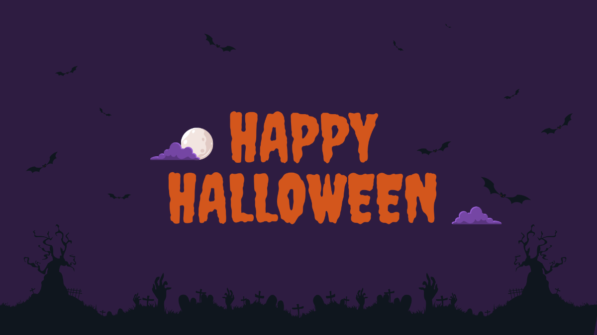 Purple and Black Halloween Background