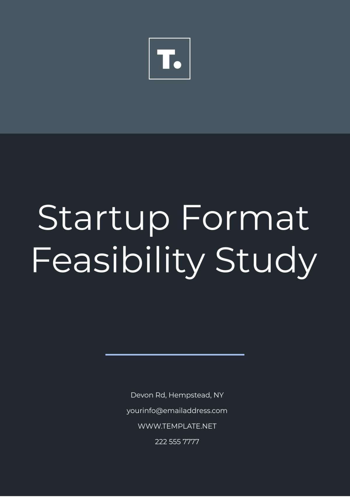 Startup Format Feasibility Study Template - Edit Online & Download