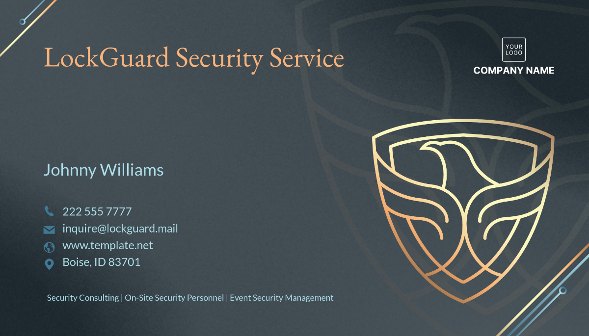 Security Service Card