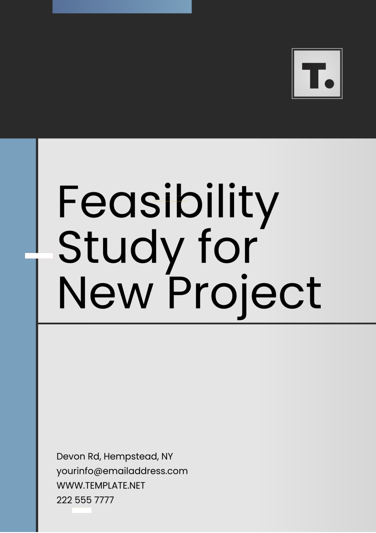 Feasibility Study for New Project Template - Edit Online & Download