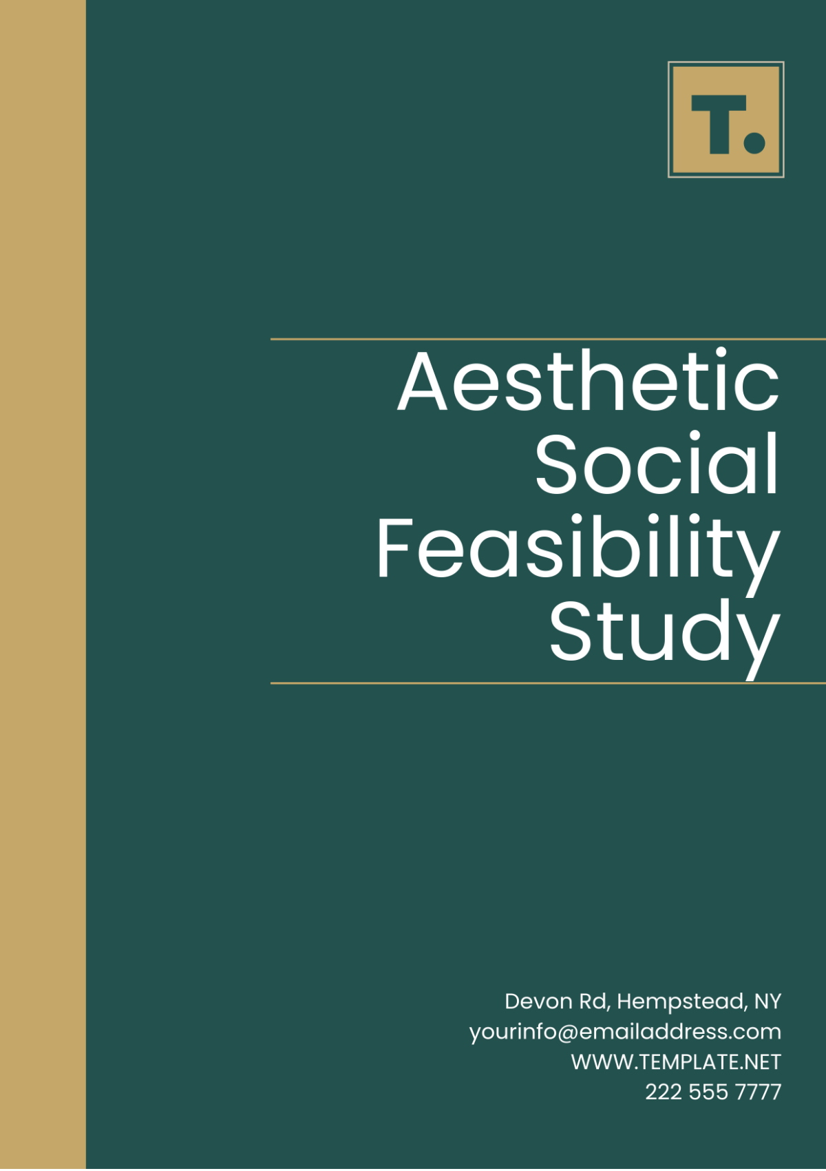 Aesthetic Social Feasibility Study Template - Edit Online & Download