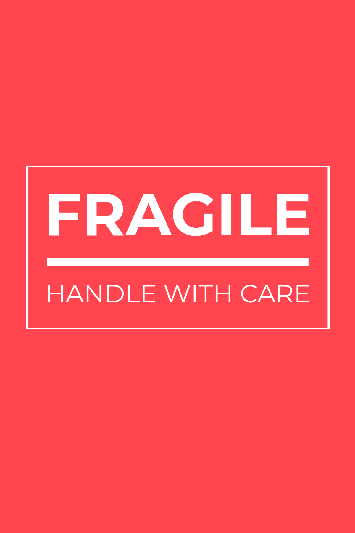 Fragile Shipping Label