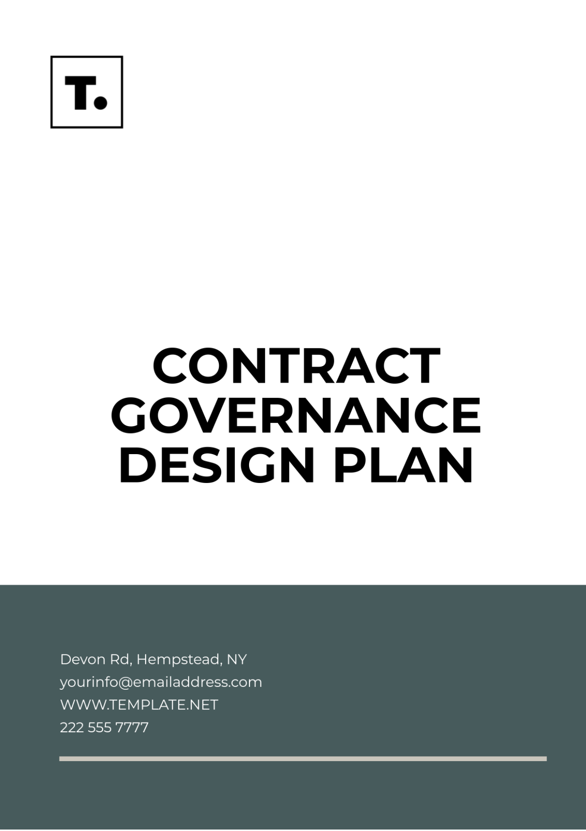 Contract Governance Design Plan Template - Edit Online & Download