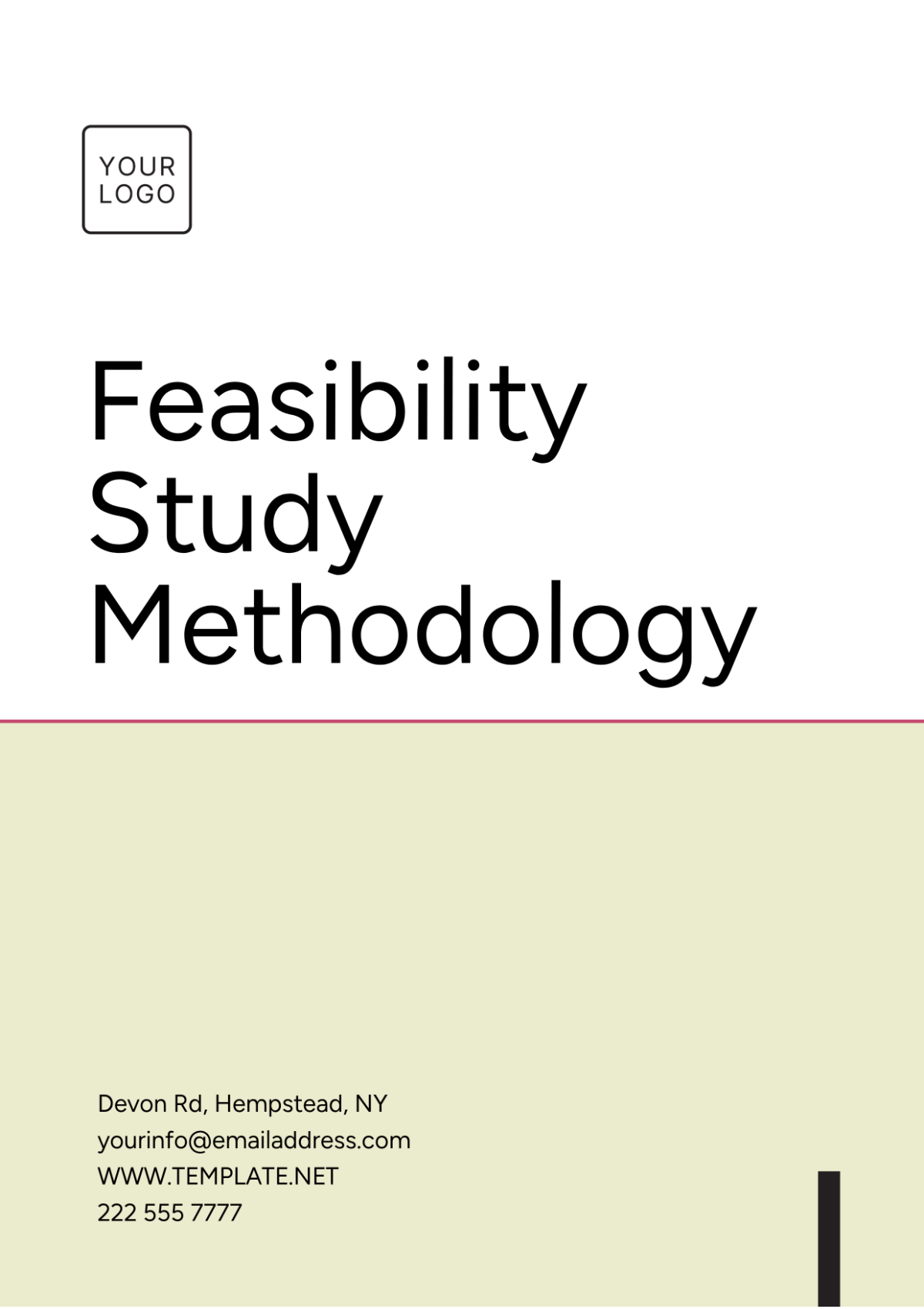 Feasibility Study Methodology Template - Edit Online & Download