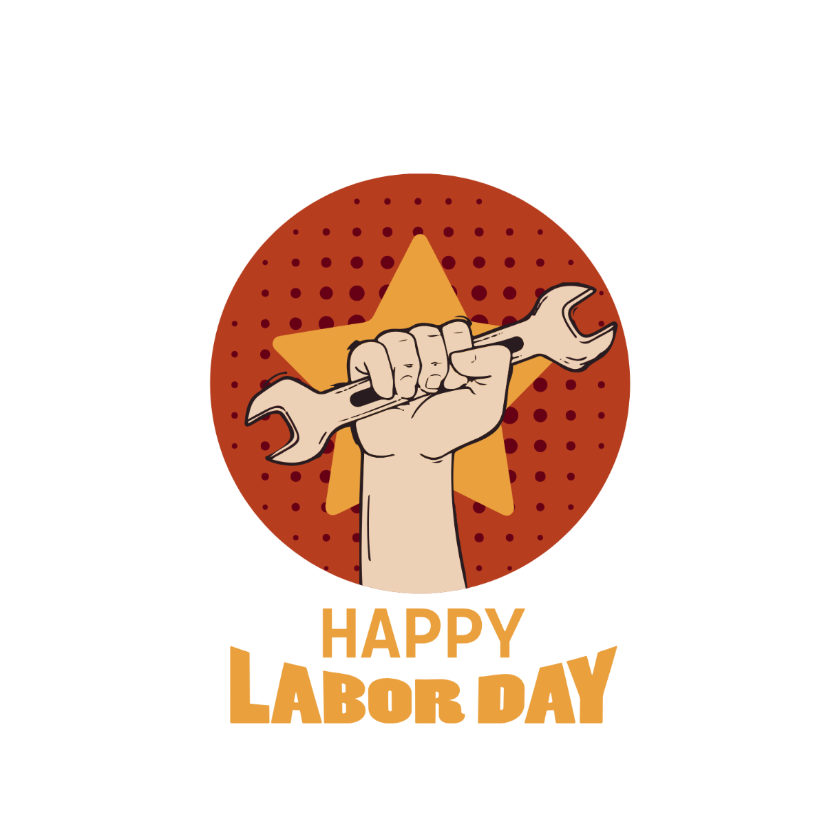 Free Labor Day Clipart Template