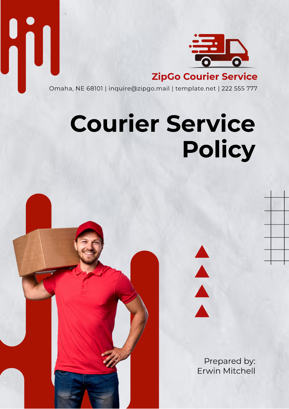 Courier Service Policy Template - Edit Online & Download