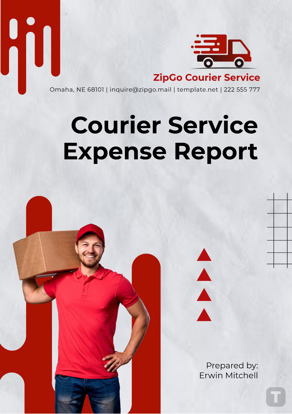 Courier Service Expense Report Template - Edit Online & Download