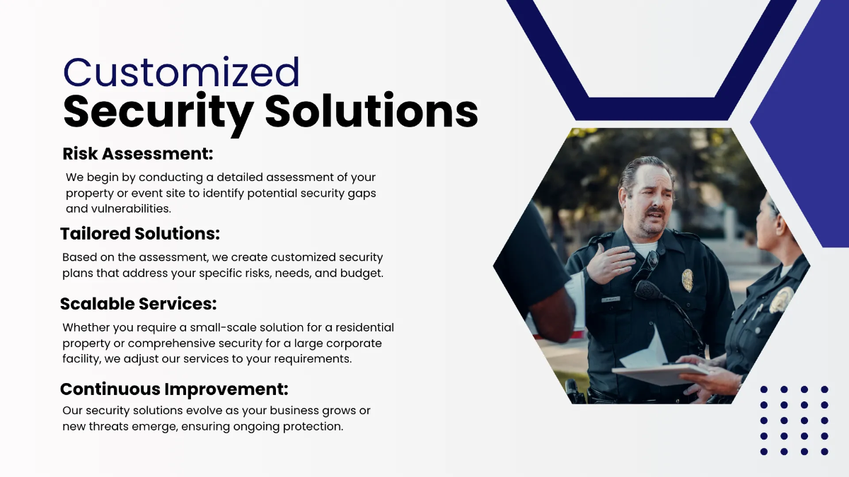 Free Security Service Presentation Template to Edit Online