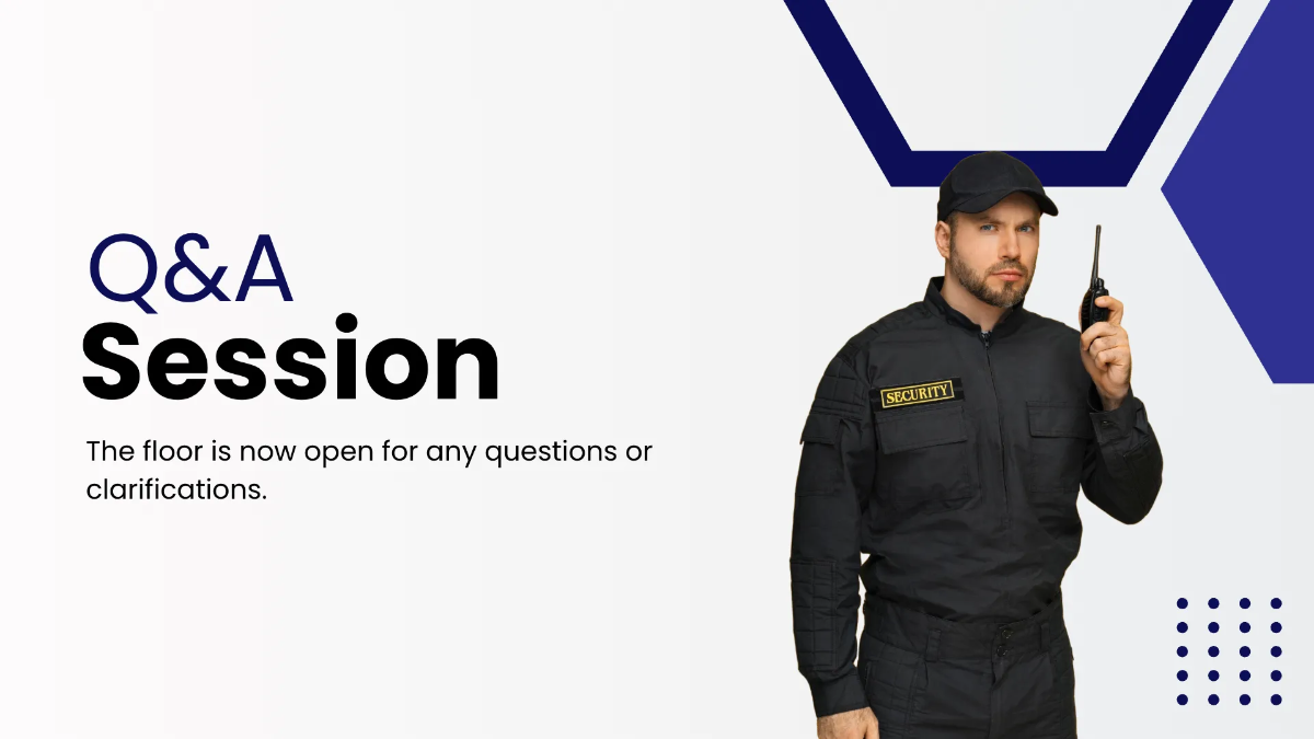 Free Security Service Presentation Template to Edit Online