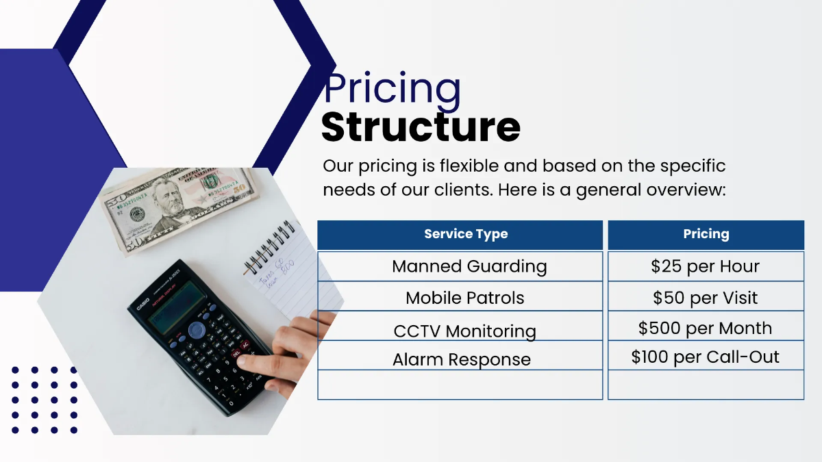 Free Security Service Presentation Template to Edit Online