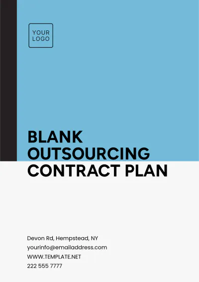 Free Blank Outsourcing Contract Plan Template to Edit Online
