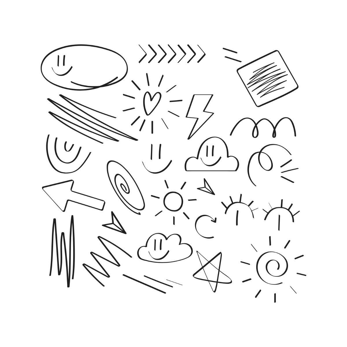 Hand-drawn Doodle Clipart - Edit Online | Template.net