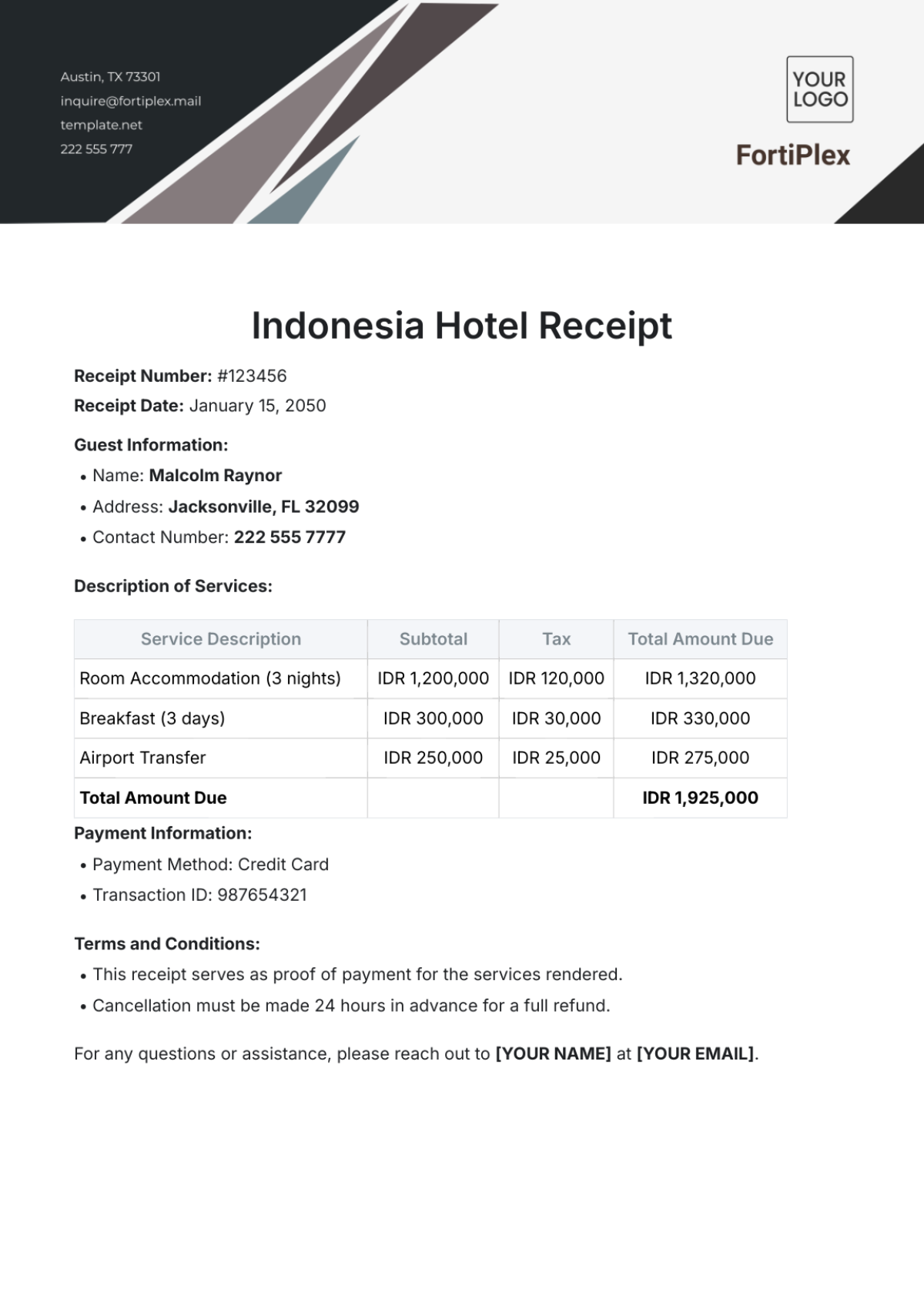 Free Hotel Proforma Invoice Format Template To Edit Online Free Hotel Proforma Invoice Format Template To Edit Online