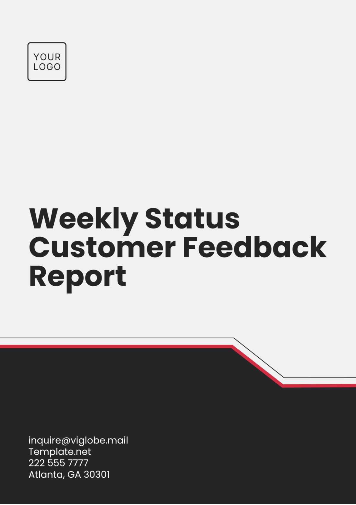 Weekly Status Customer Feedback Report Template - Edit Online & Download