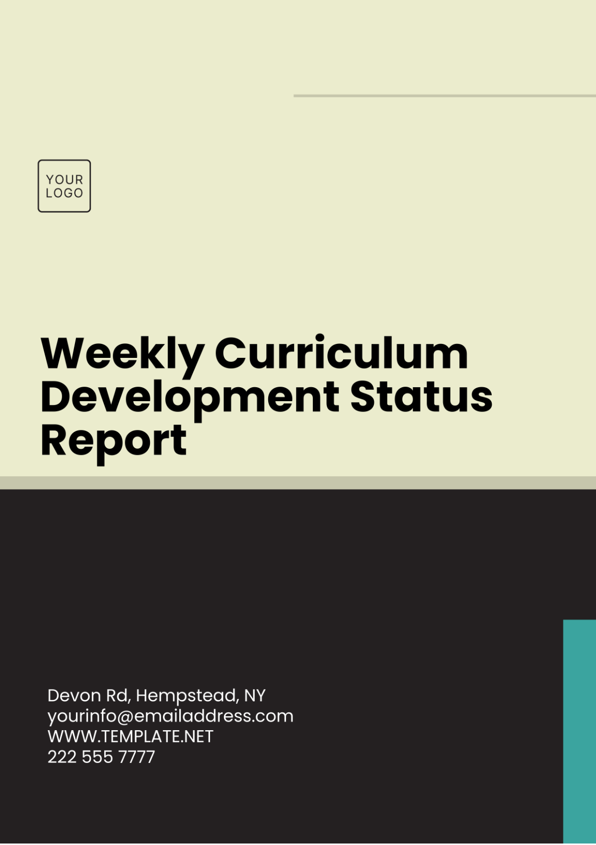 Weekly Curriculum Development Status Report Template - Edit Online & Download