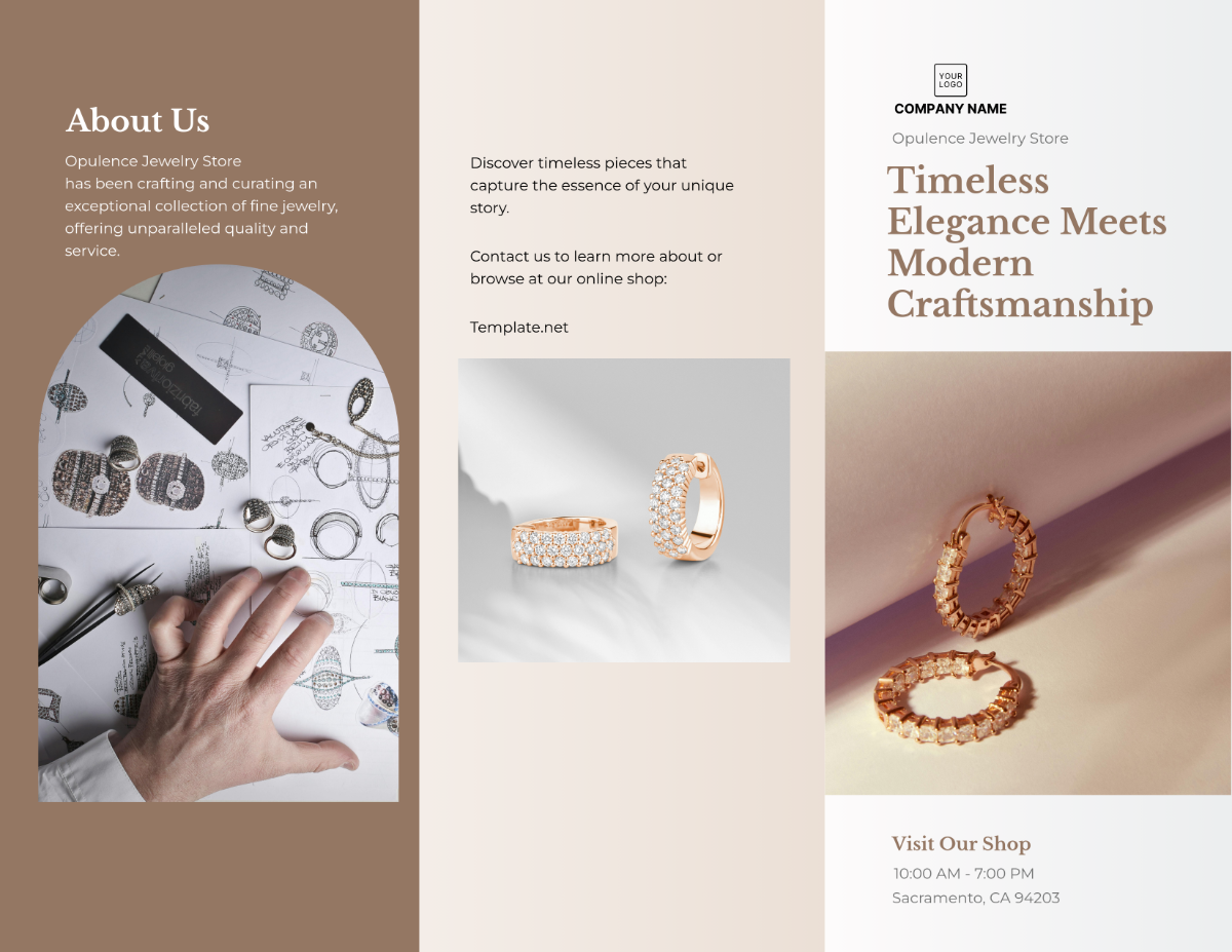 Jewelry Store Brochure Template - Edit Online & Download