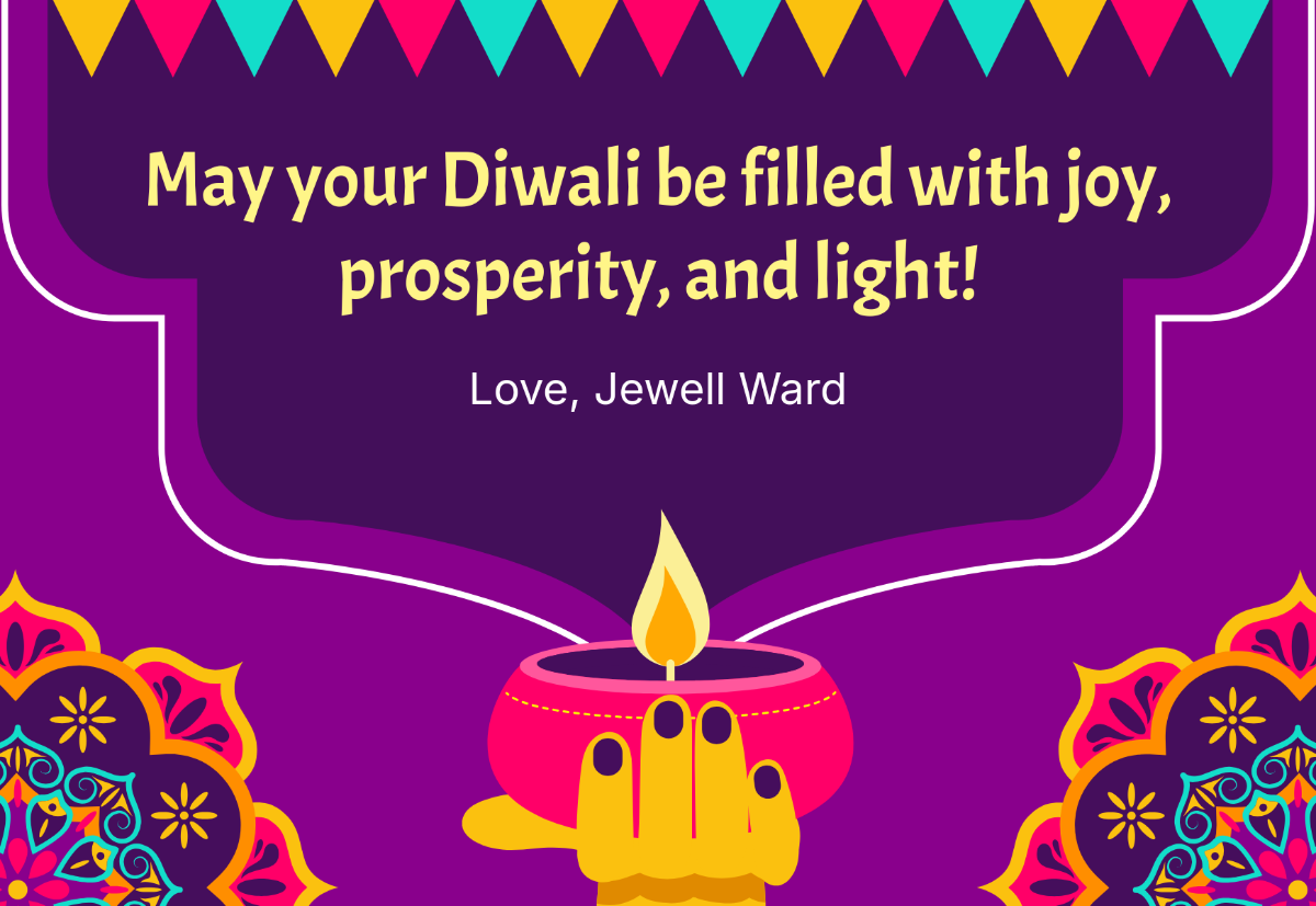 Creative Diwali Card Template - Edit Online & Download