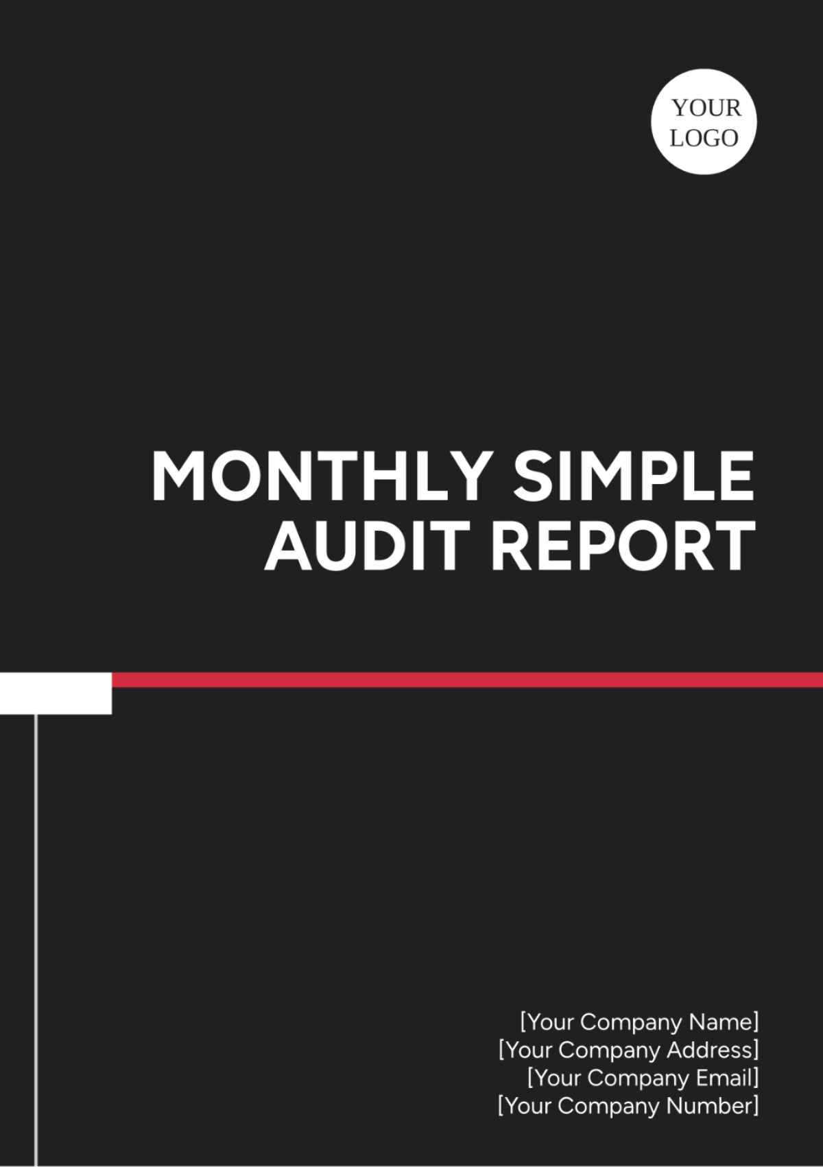 Monthly Simple  Audit Report Template - Edit Online & Download