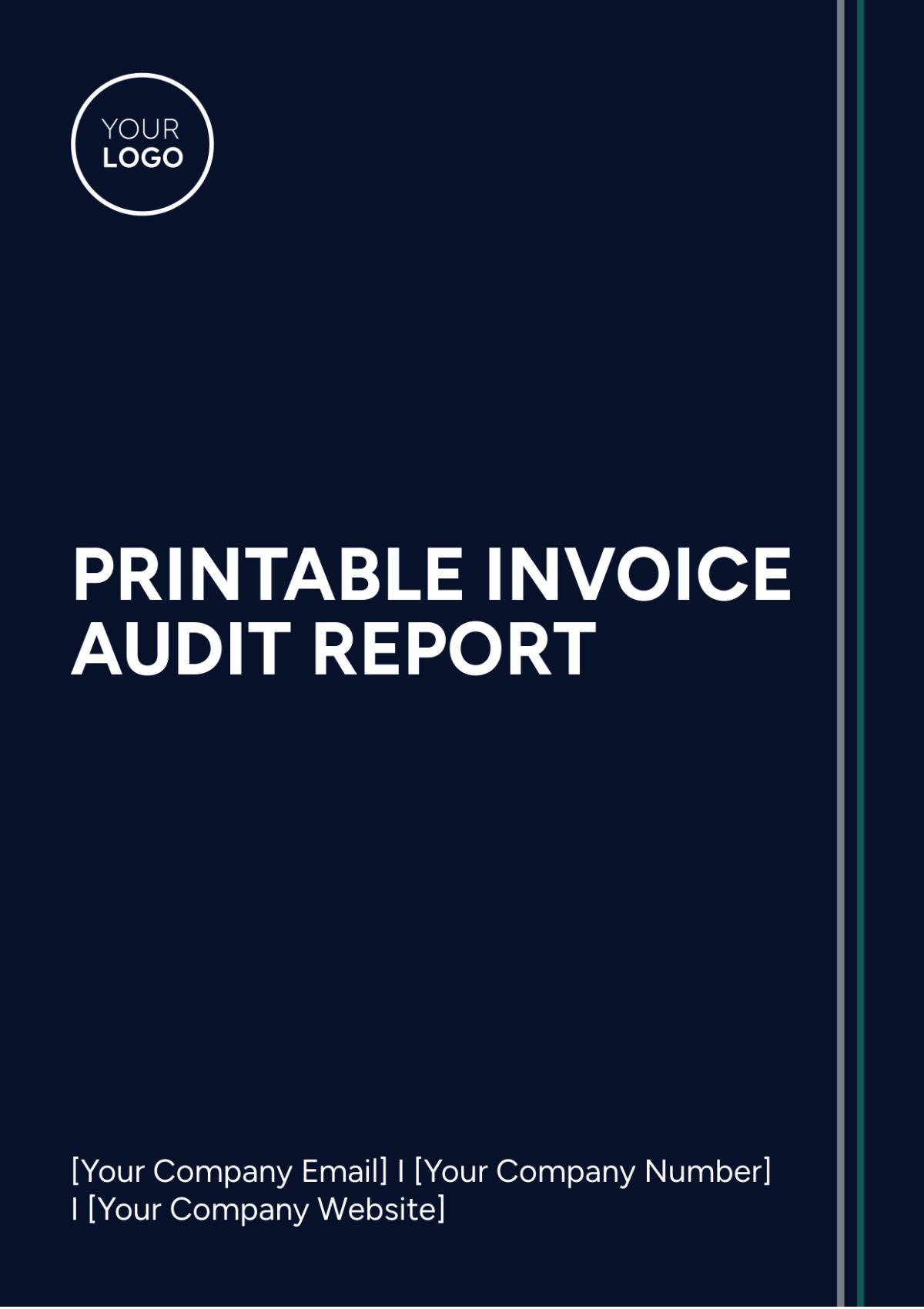 Printable Invoice Audit Report Template