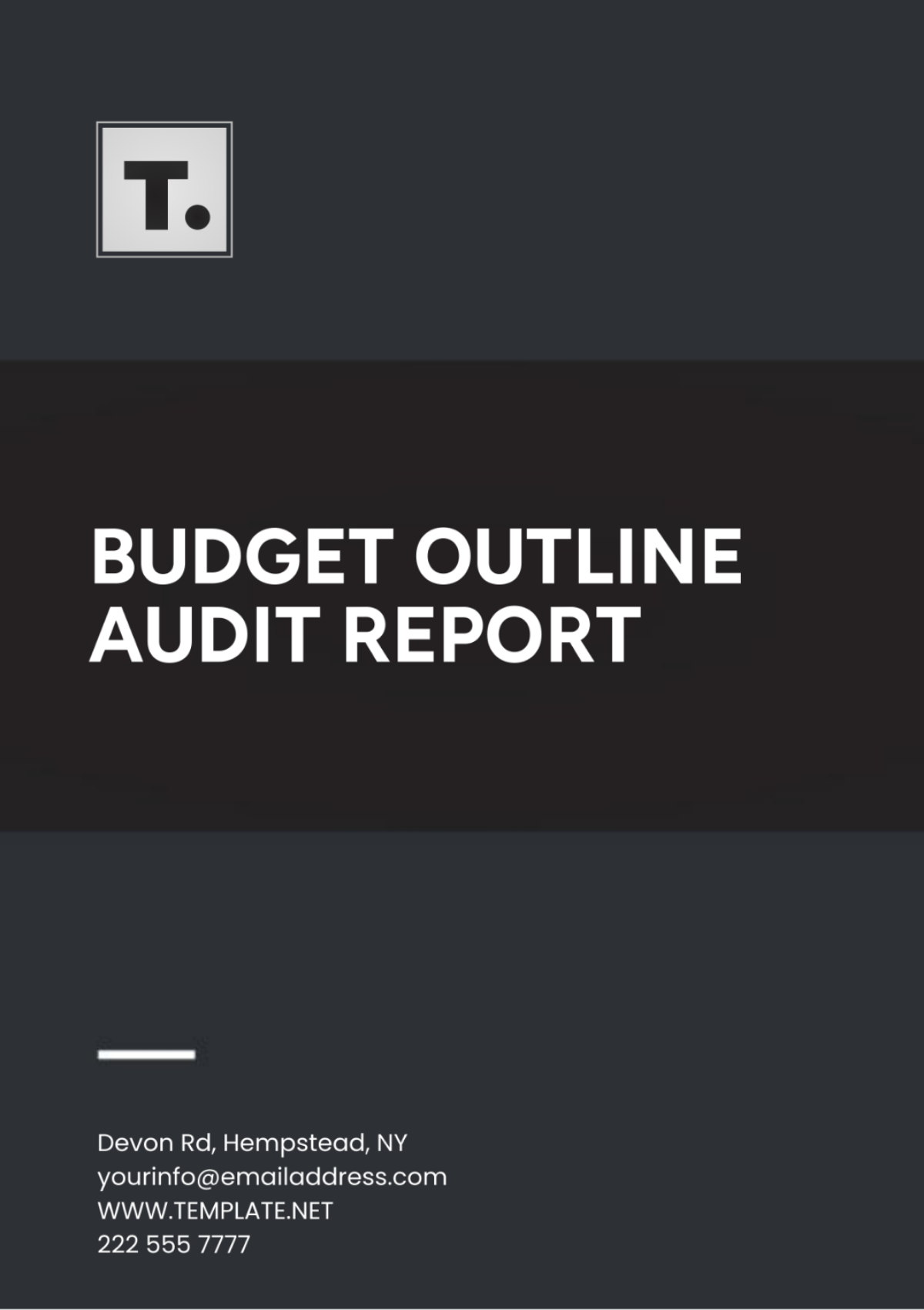 Budget Outline Audit Report Template - Edit Online & Download