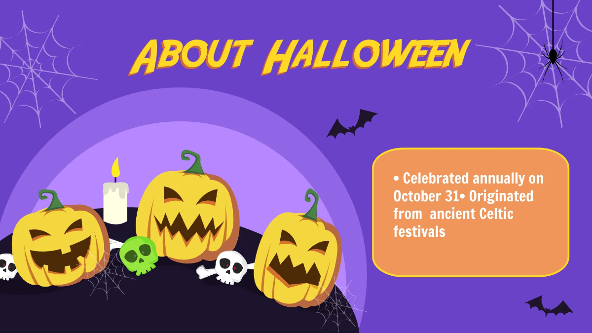 Free Halloween Presentation Template to Edit Online