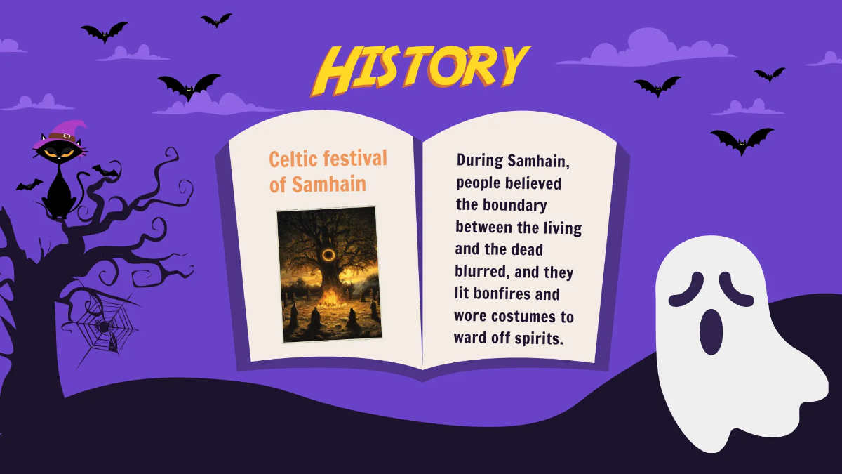 Free Halloween Presentation Template to Edit Online