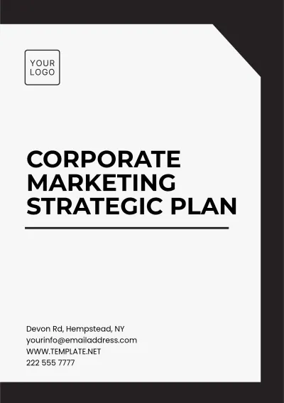 Free Corporate Marketing Strategic Plan Template to Edit Online